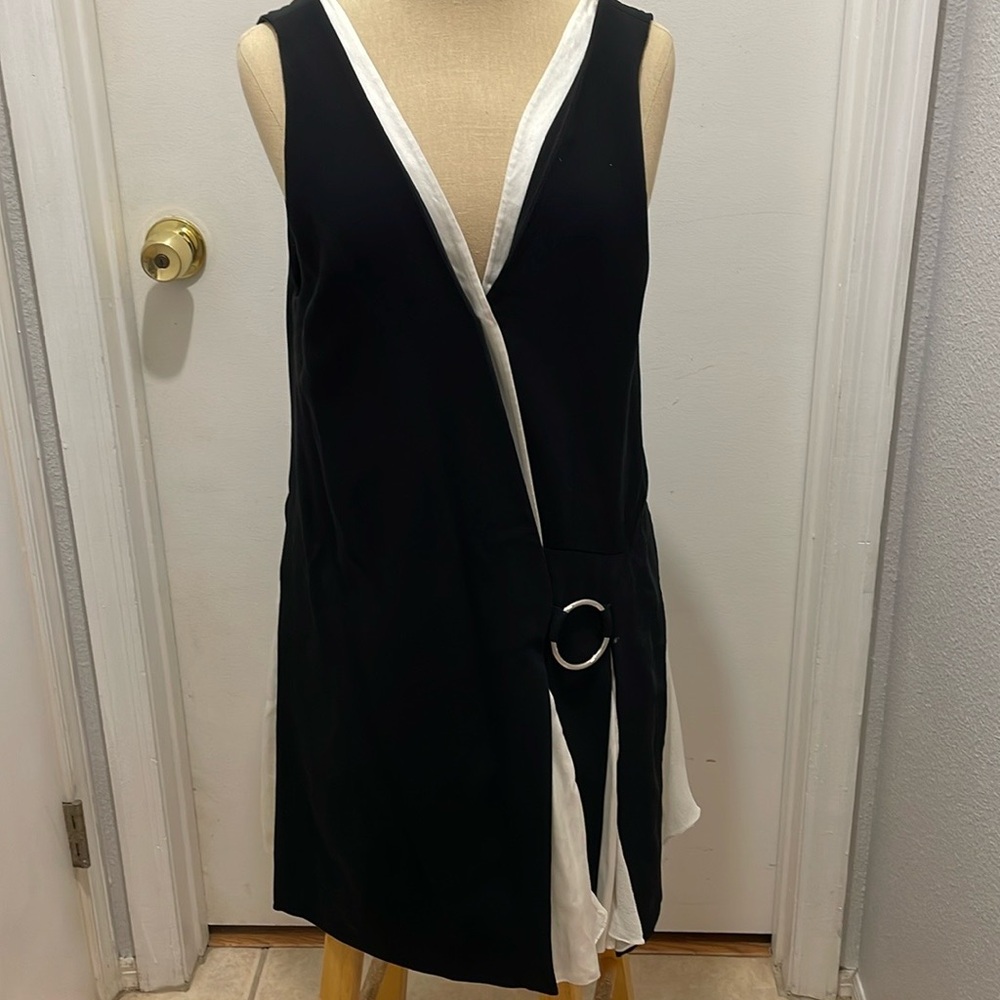 Cinq A Sept Vega Sleeveless Faux Wrap Dress